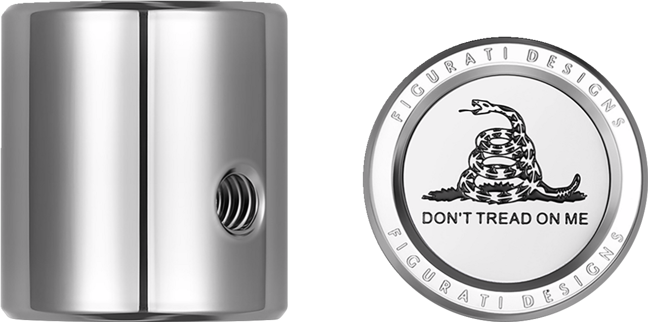 Figurati Designs Heel-Toe Shifter Cover - Don't Tread On Me - Stainless Steel (#FD40-HTSC-SS)