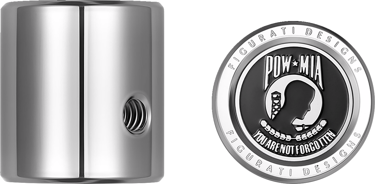 Figurati Designs Heel-Toe Shifter Cover - POW MIA - Stainless Steel (#FD50-HTSC-SS)