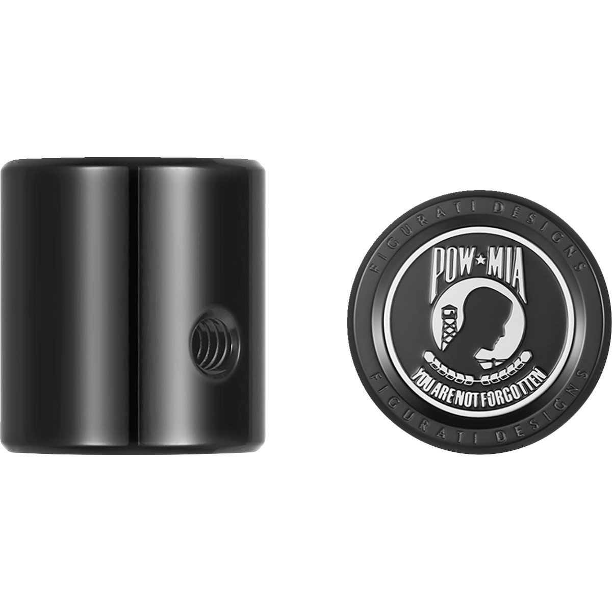 Figurati Designs #FD50-HTSC-BLK - Heel-Toe Shifter Cover - POW MIA - Black