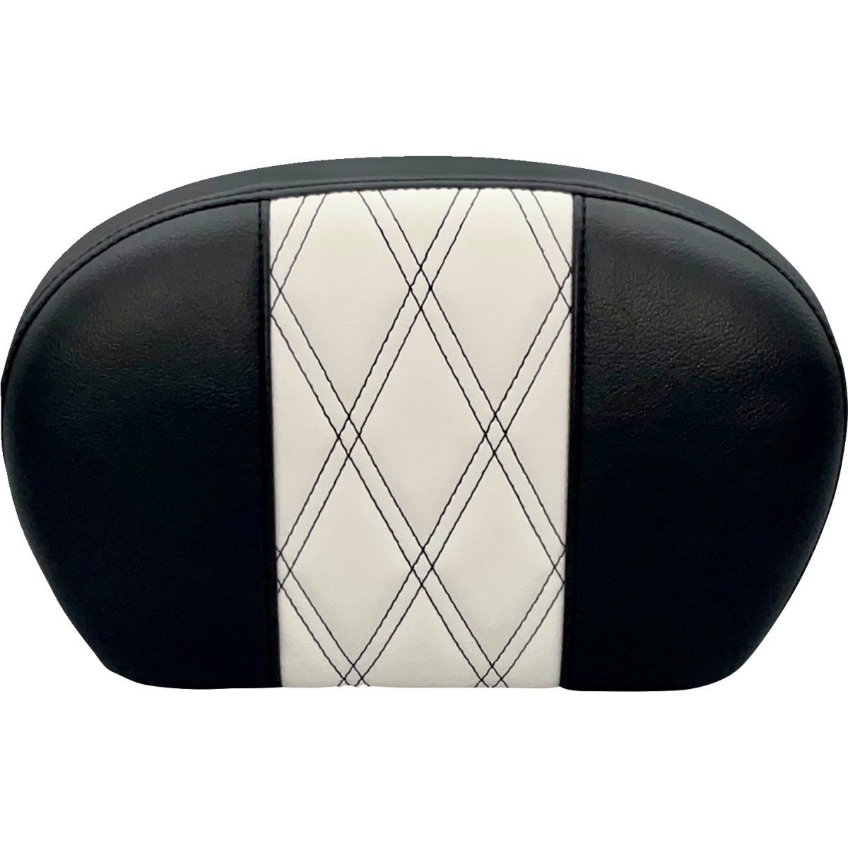 LE Pera #L-SBP01GT/HR1 - Sissy Bar Pad - Large - GT 1/HR 1 Inlay - Dull Black