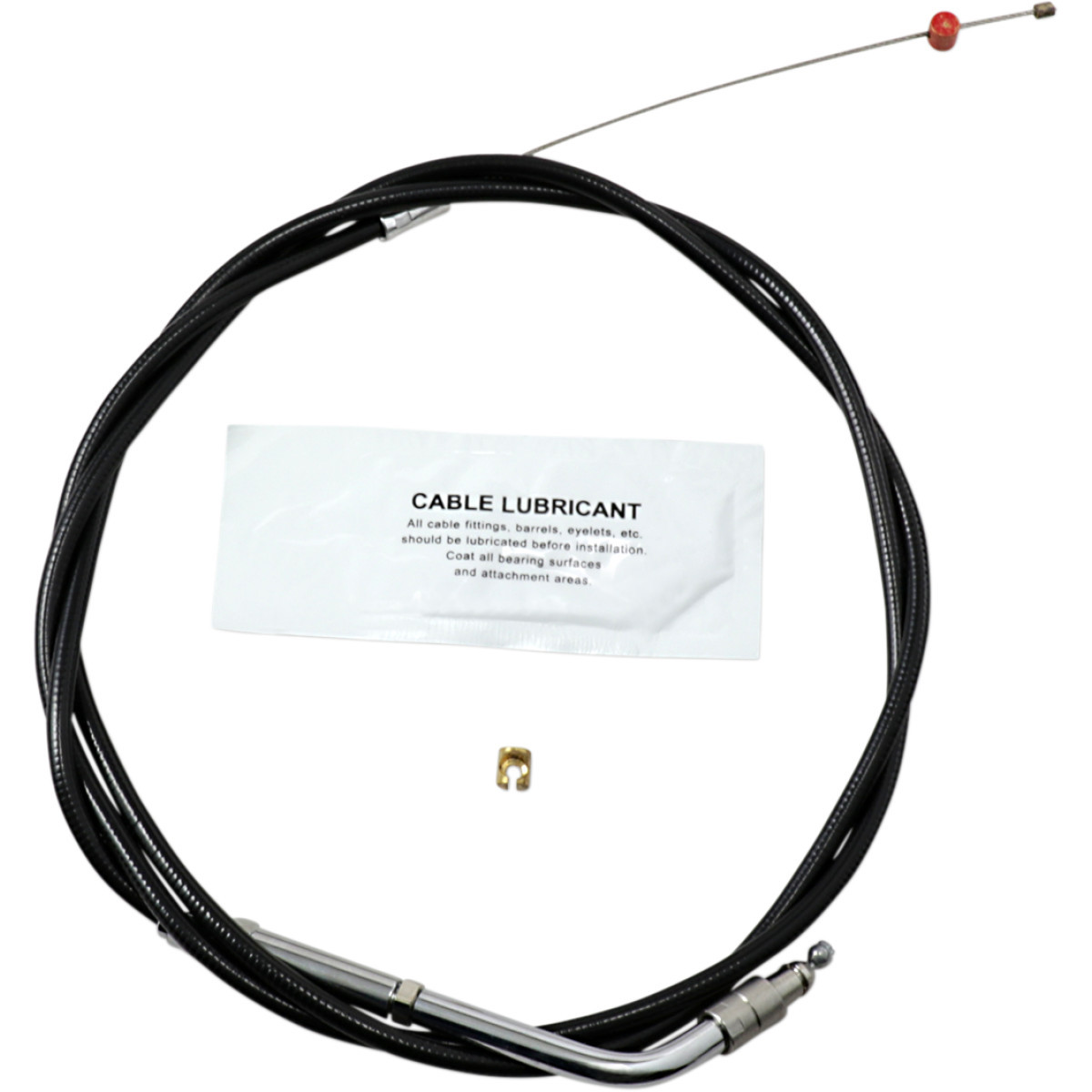 Barnett #101303003506 - Black Vinyl Throttle Cable - +6" Size - 45-1/2" Length