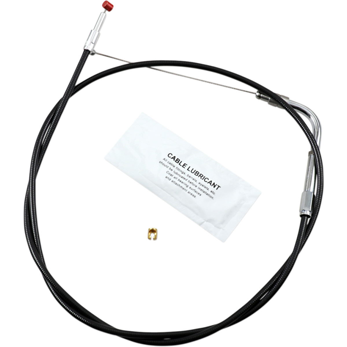 Barnett #101303003806 - Black Vinyl Throttle Cable - +6" Size - 37" Length