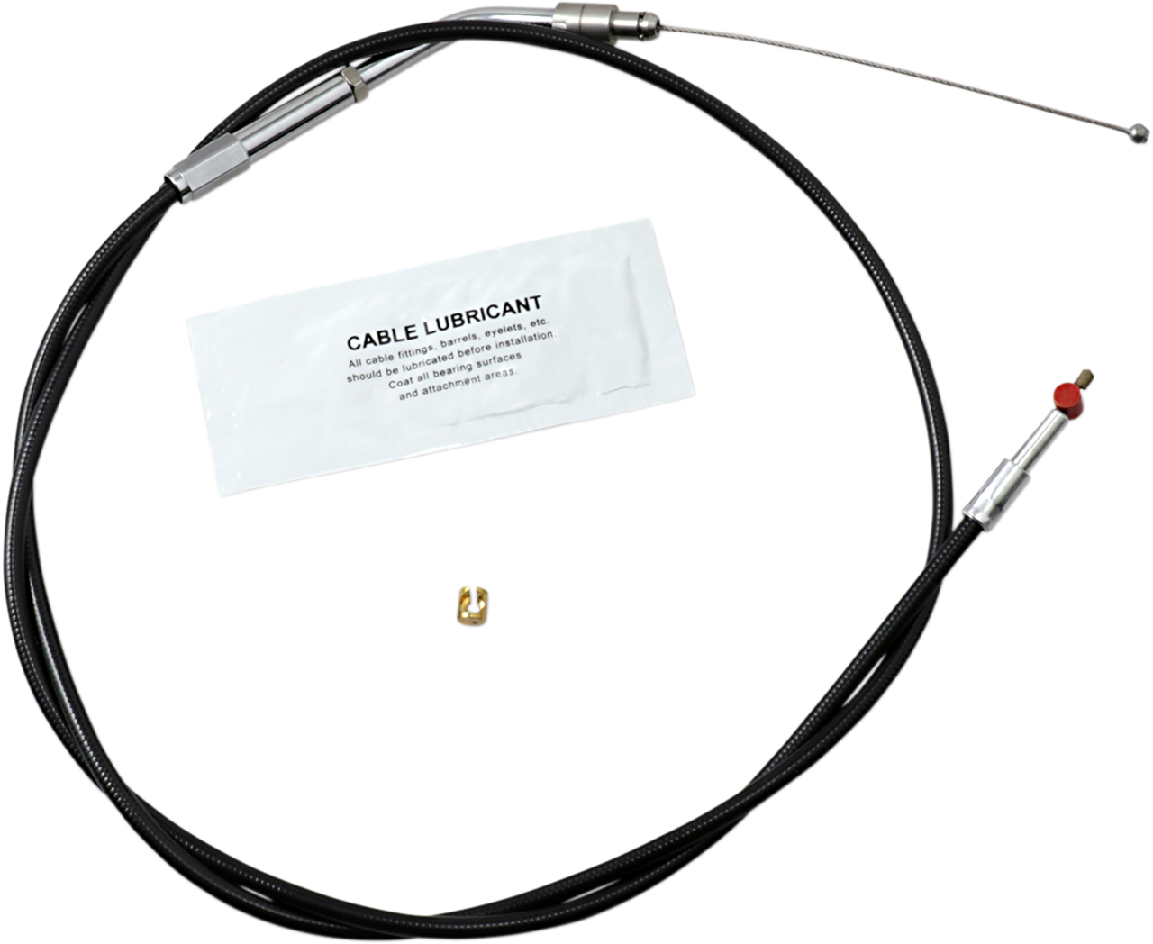 Throttle Cable - +6" - Black