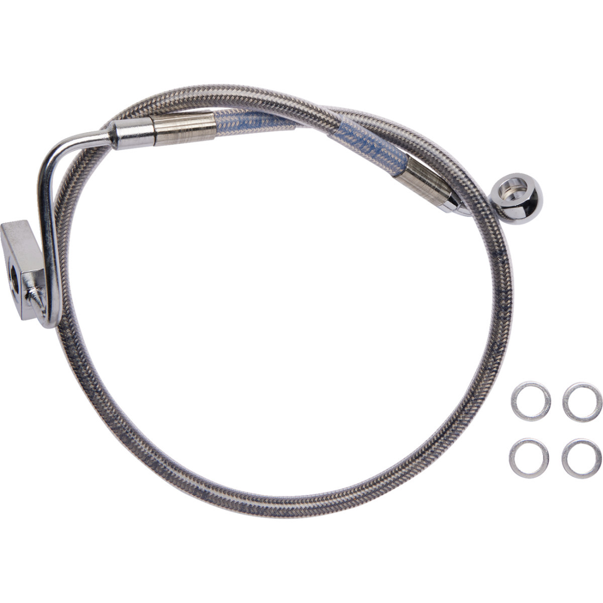 Drag Specialties - Brake Line - Rear - ABS - Stainless Steel