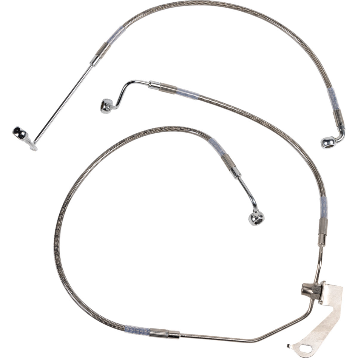 Drag Specialties - Brake Line - Rear - Non-ABS - Stainless Steel