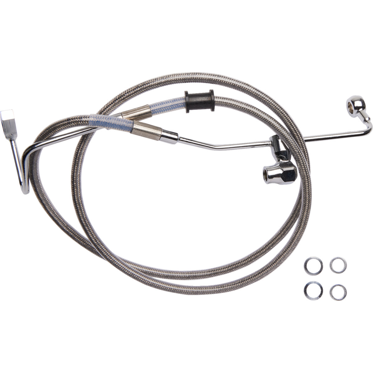 Drag Specialties - Brake Line - Rear - ABS - Stainless Steel