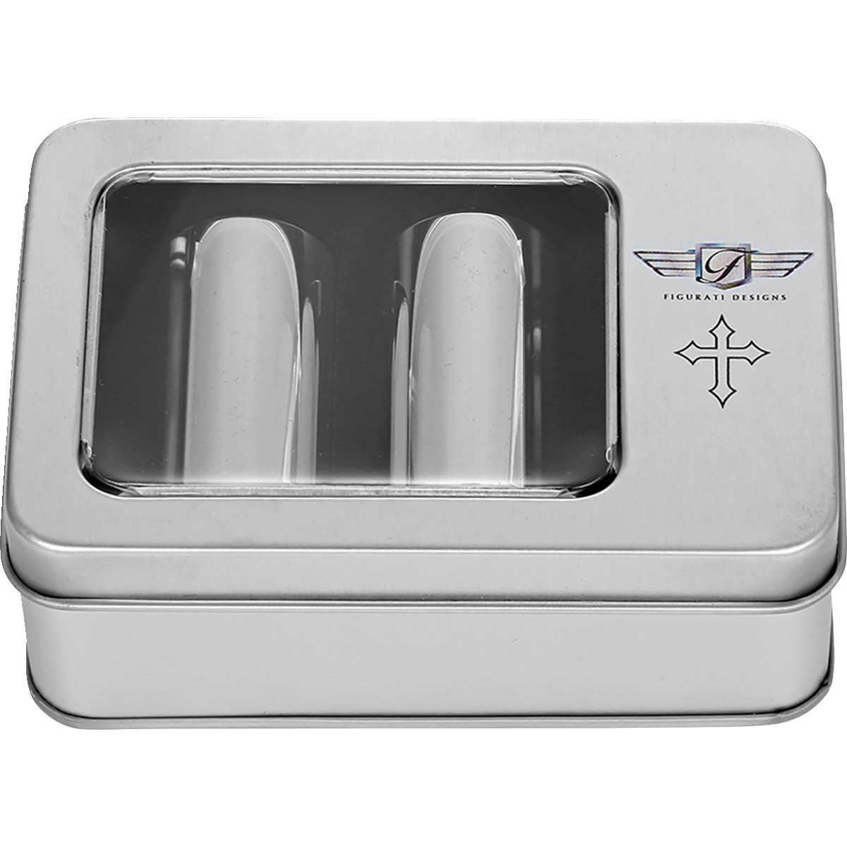 Figurati Designs #FD41-DC-2545-SS - Docking Covers - Cross - Long - Silver