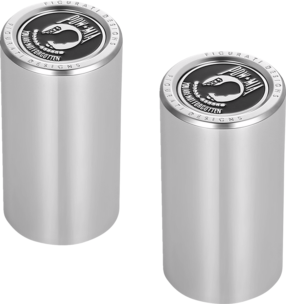 Figurati Designs Docking Hardware Covers - POW MIA - Long - Stainless Steel (#FD50-DC-2545-SS)