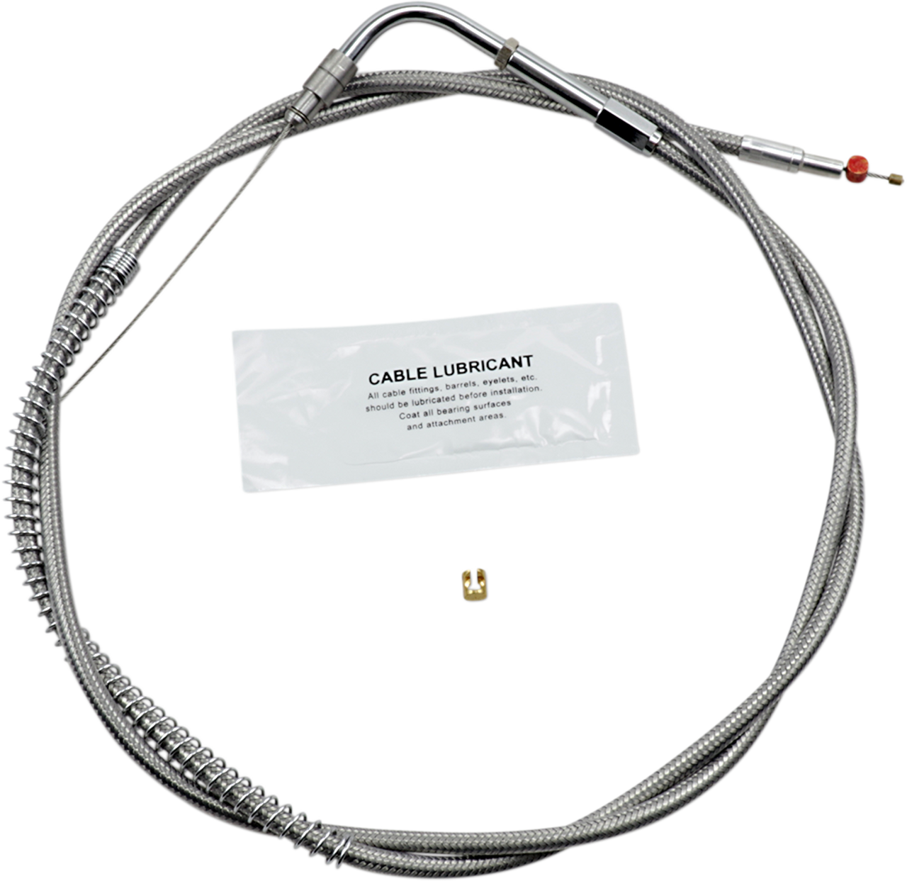 Throttle Cable - +8" - Stainless Steel