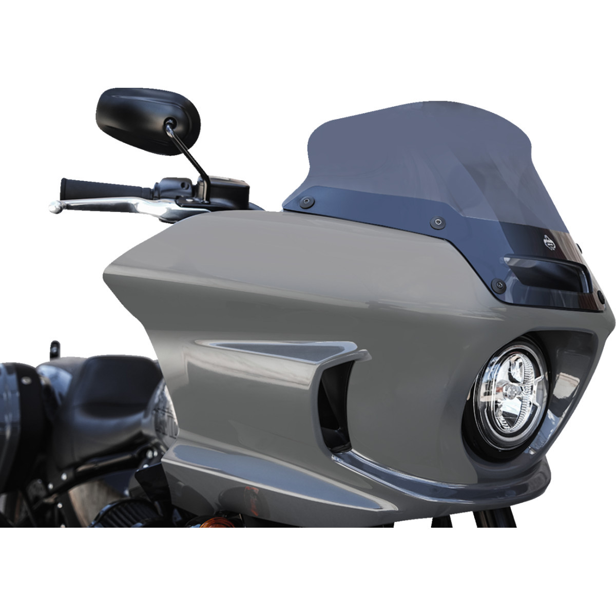 Klock Werks #KWW-02-0607-DS - Flare® Windshield - 6" - Dark Smoke - FXLRST