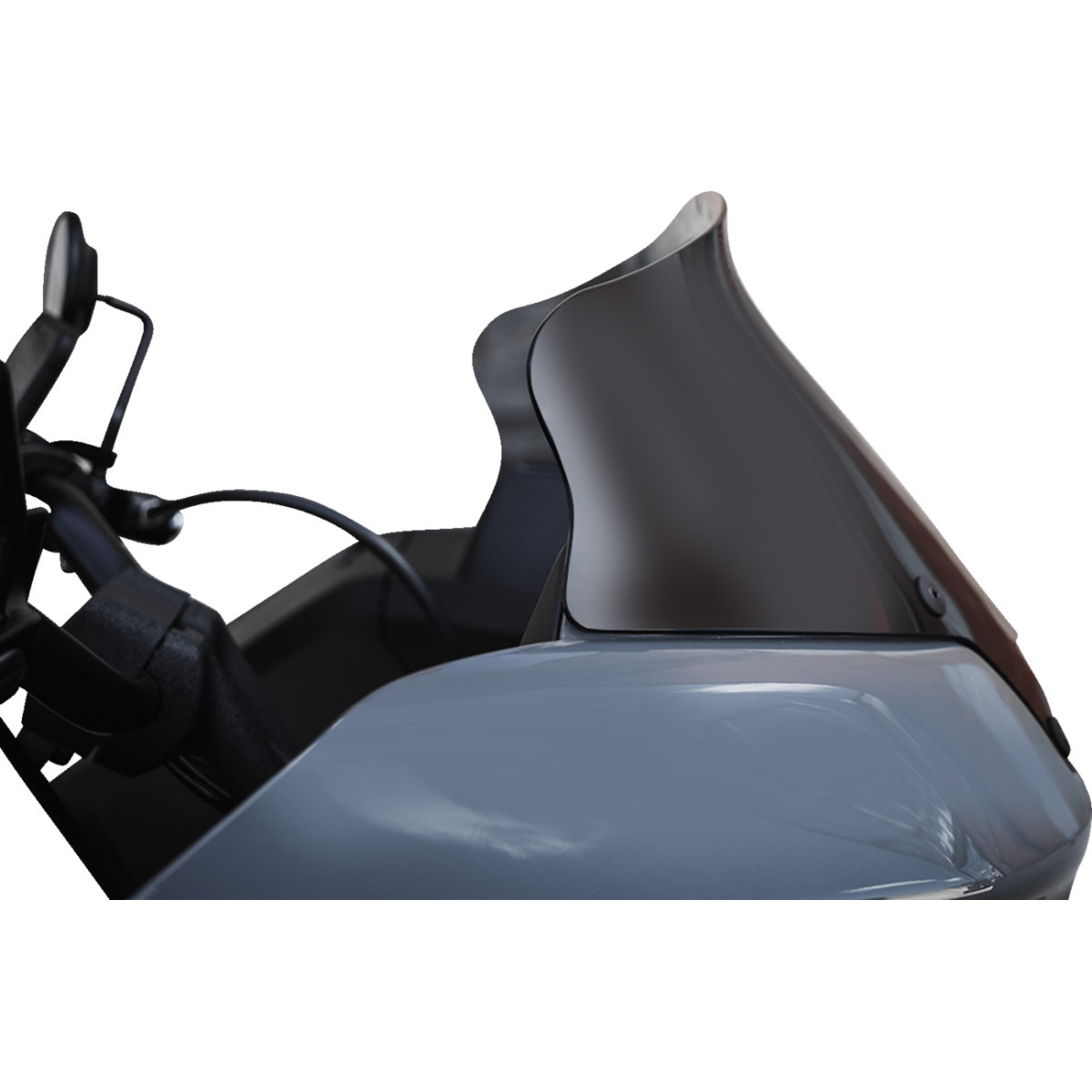 Klock Werks #KWW-02-0607-DS - Flare® Windshield - 6" - Dark Smoke - FXLRST