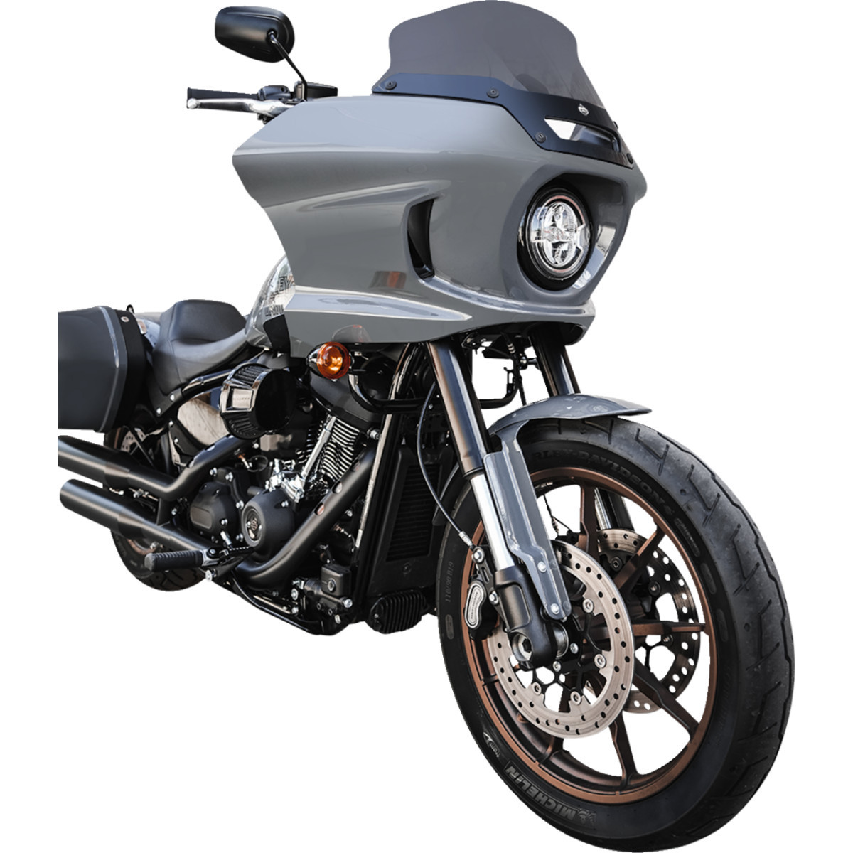 Klock Werks #KWW-02-0607-DS - Flare® Windshield - 6" - Dark Smoke - FXLRST