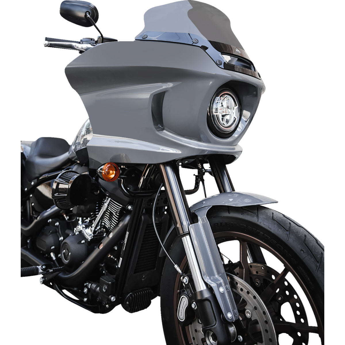 Klock Werks #KWW-02-0607-DS - Flare® Windshield - 6" - Dark Smoke - FXLRST