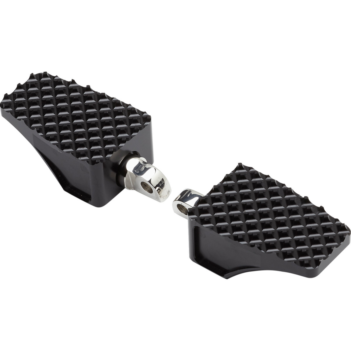LA Choppers #LA-P100-01B - County Line Billet Foot Pegs - Front - Black