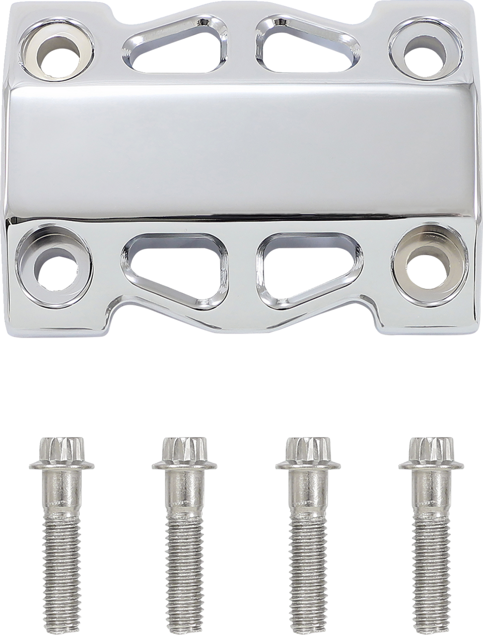 LA Choppers Risers - Straight - 10" - Chrome (#LA-7470-10C)