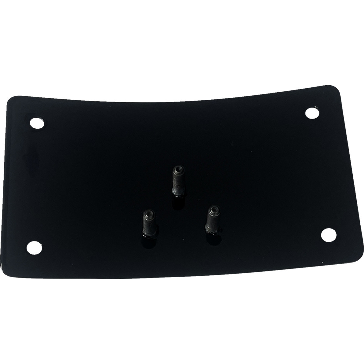 DK Custom Products #DK-LPR-LP-LD - License Plate Kit - Curved - Black - Harley-Davidson®
