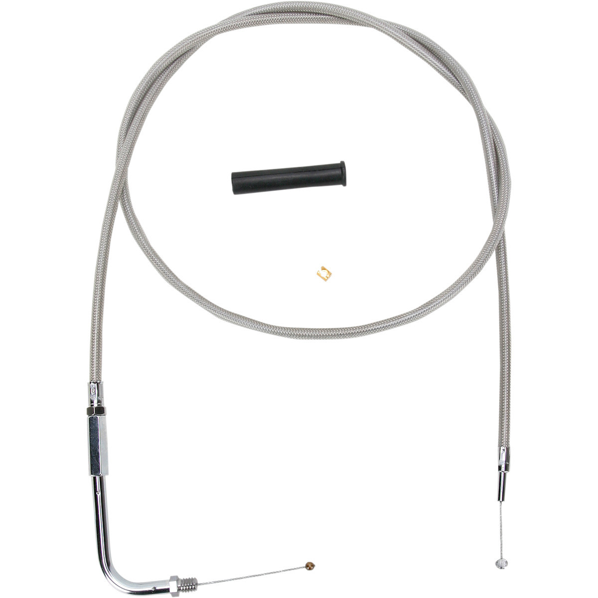 Drag Specialties - Stainless Braided Throttle Cable - 48"