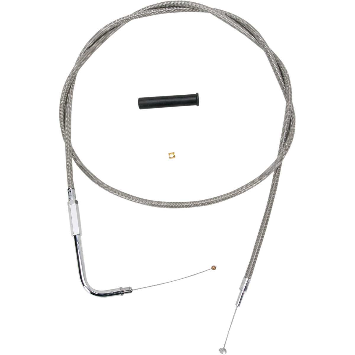 Drag Specialties - Stainless Braided Throttle Cable - 56"