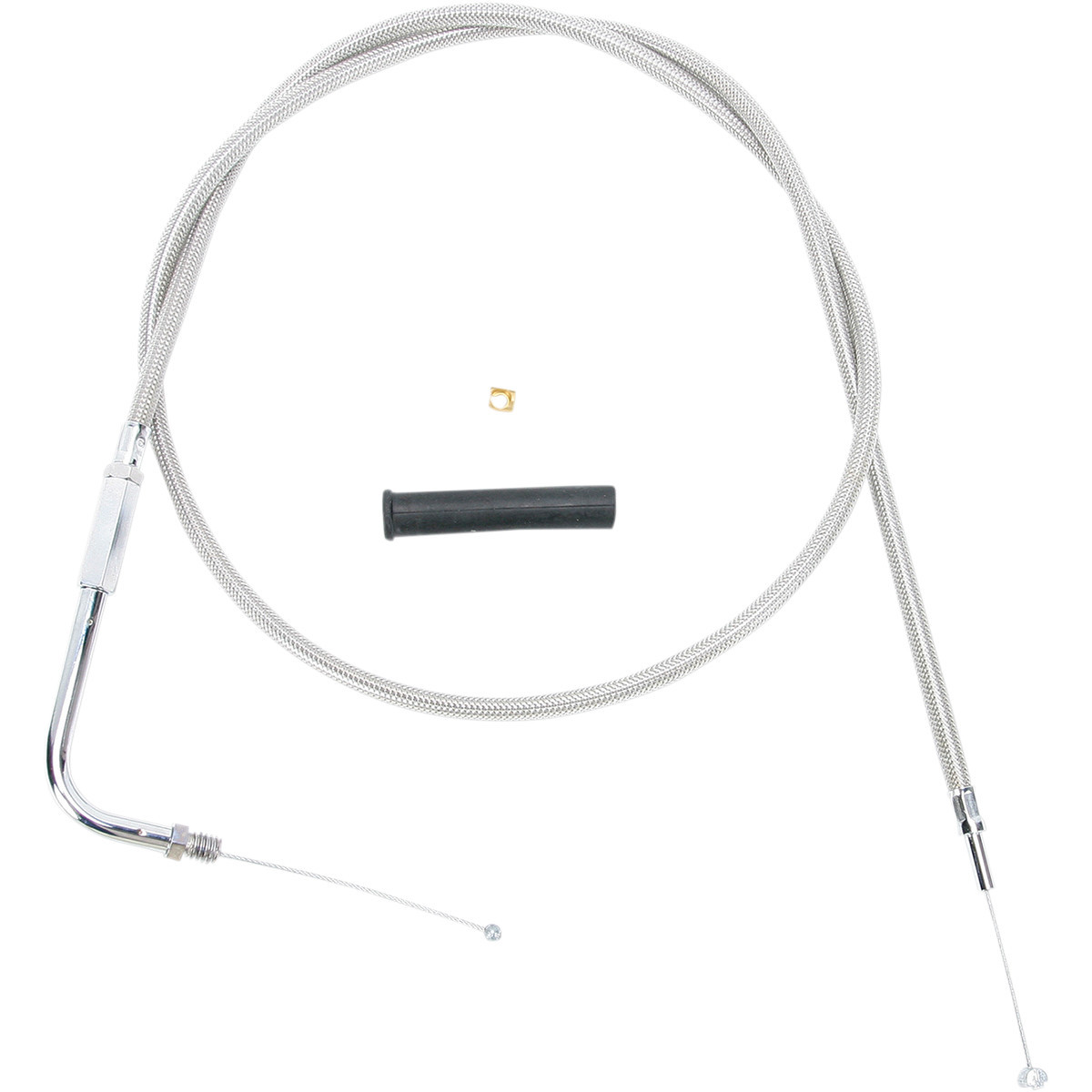 Drag Specialties - Stainless Braided Throttle Cable - 48"