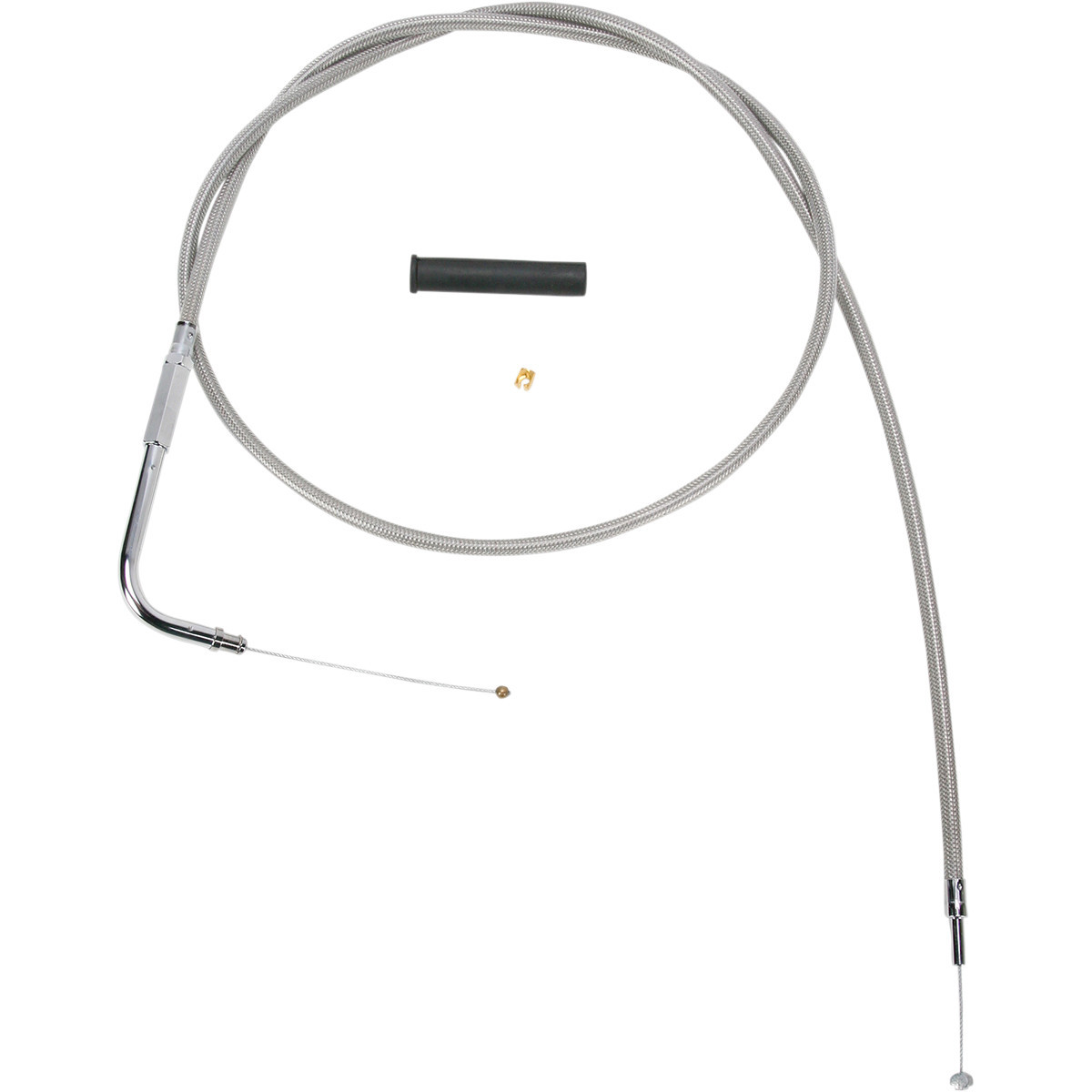 Drag Specialties - Stainless Braided Throttle Cable - 50"