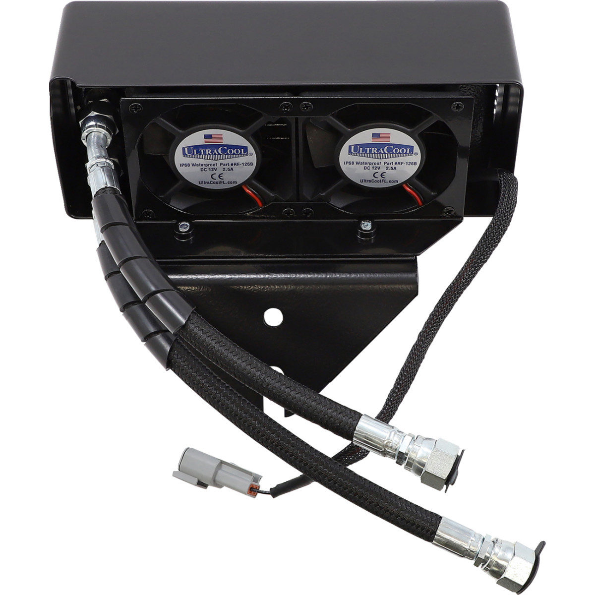 Ultracool #DY-1GSS - Oil Cooler Kit - Gloss Black - Dyna