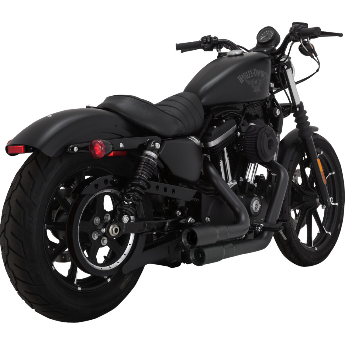Vance & Hines #46374 - 2-into-2 Mini Grenades Exhaust System - Black