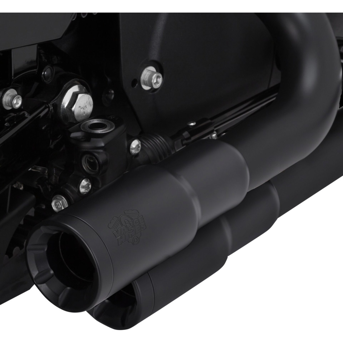 Vance & Hines #46374 - 2-into-2 Mini Grenades Exhaust System - Black