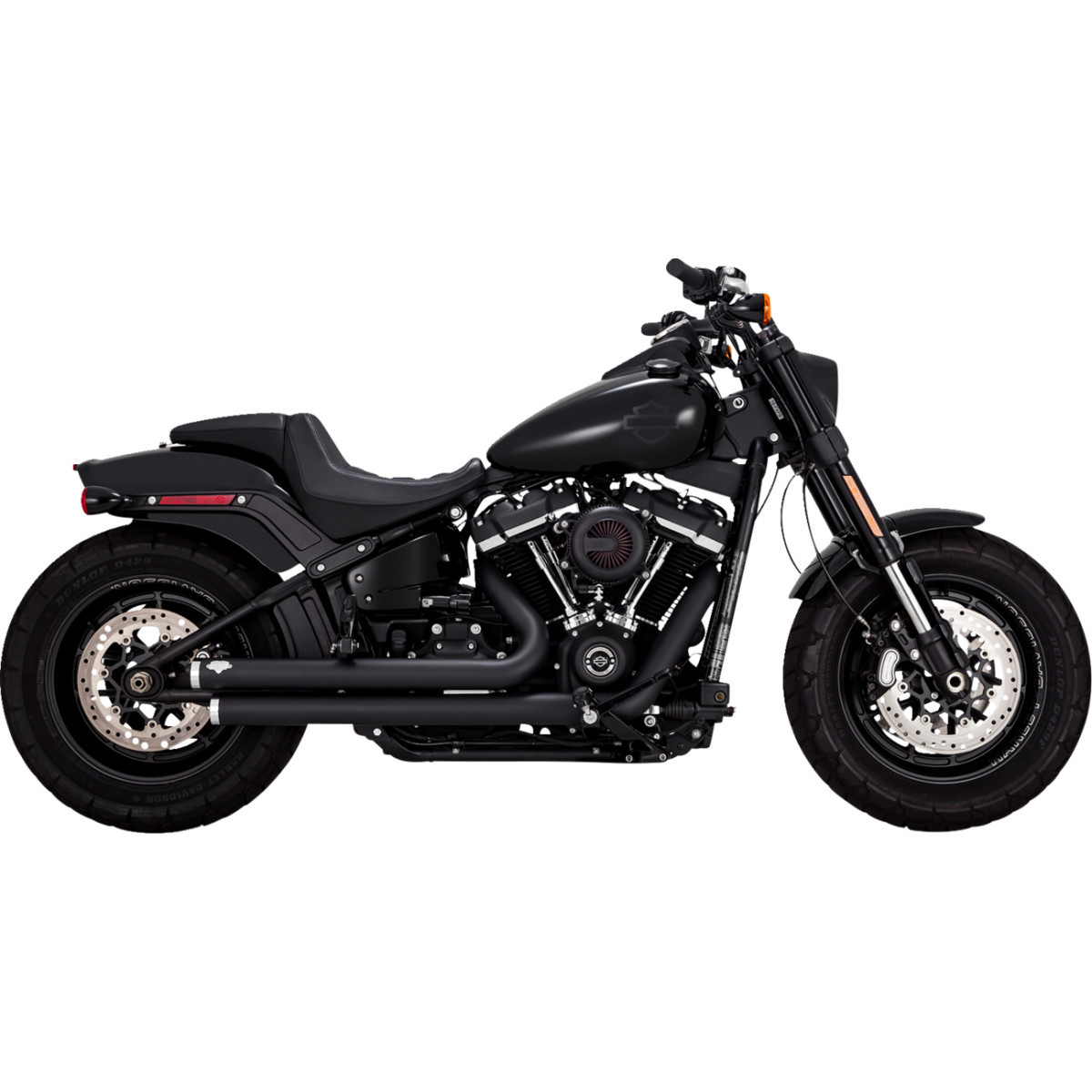 Vance & Hines #47341 - Big Shots Staggered Exhaust System - Black