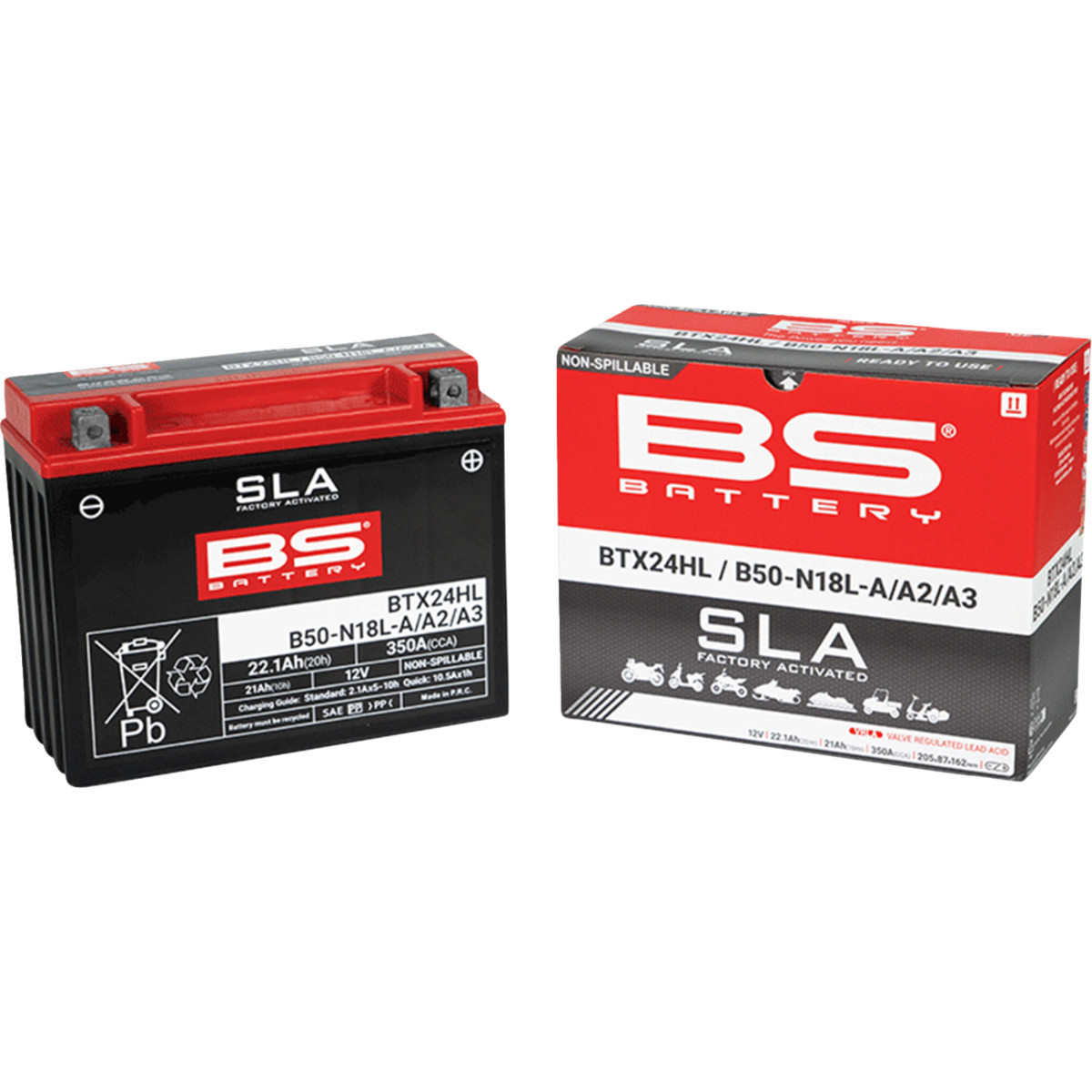 BS Battery #300770 - Battery - BTX24HL (YTX)