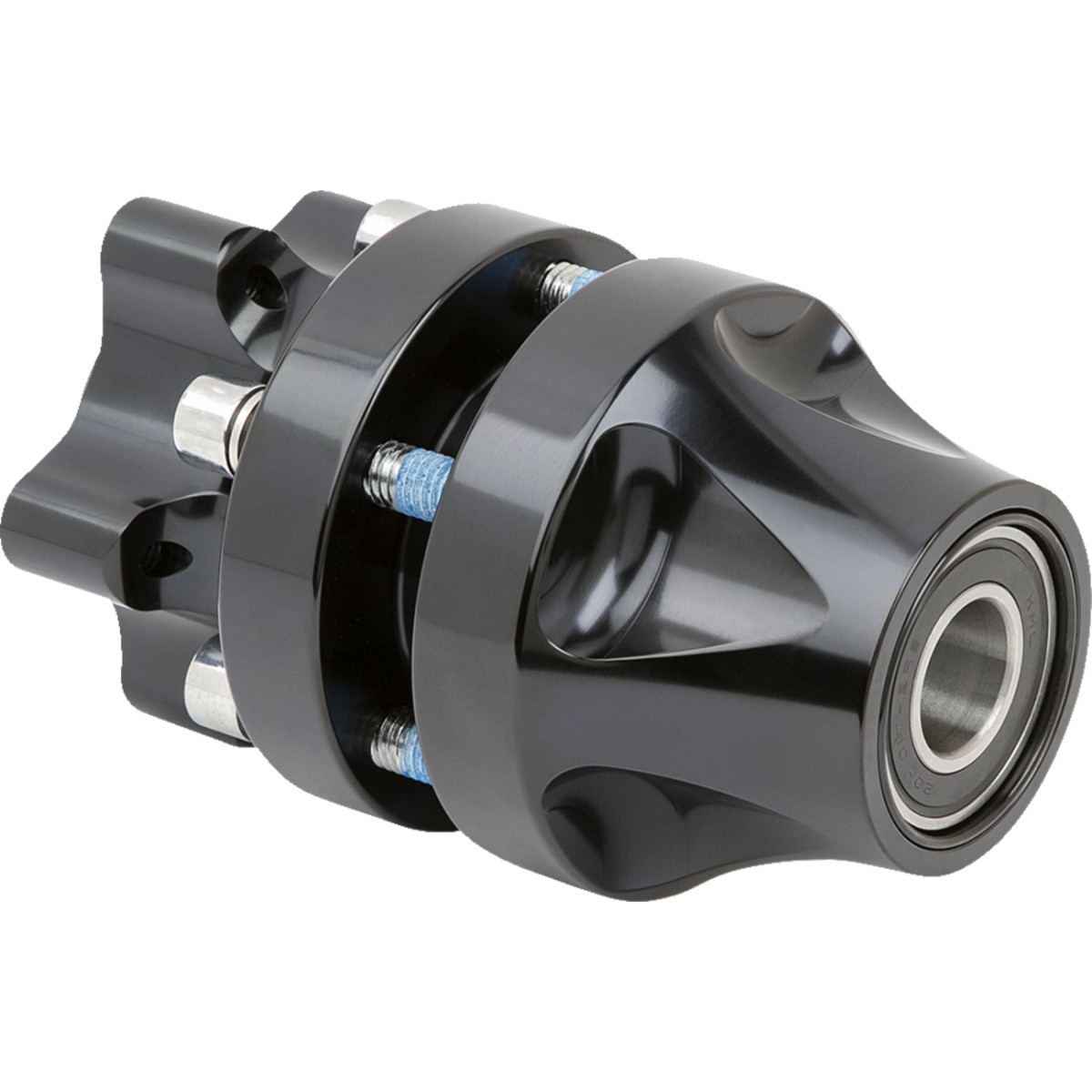 Arlen Ness #71-648 - Hub - Cartridge - Front/Single Disc - Black - Softail Standard/Street Bob