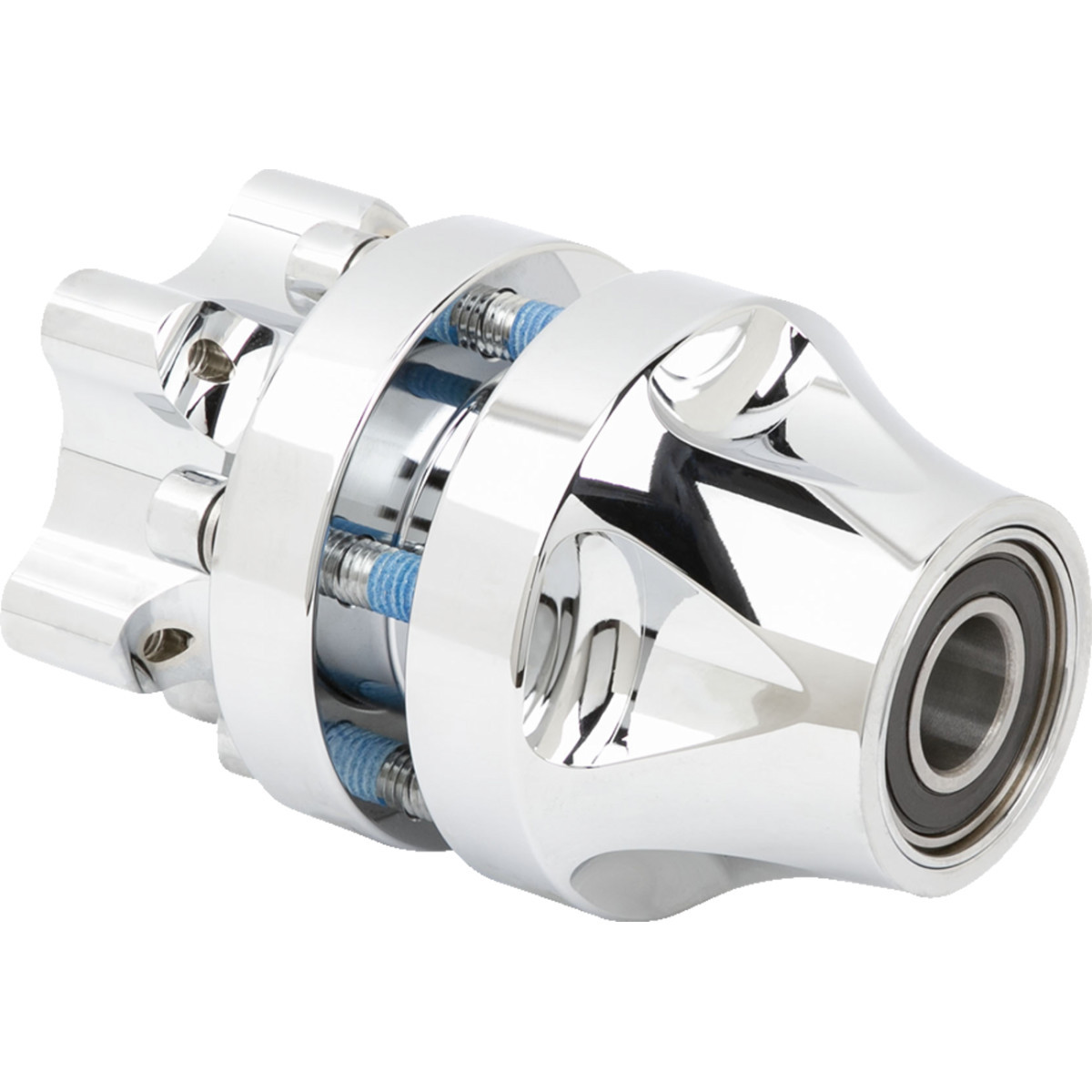 Arlen Ness #71-649 - Hub - Cartridge - Front/Single Disc - Chrome - Softail Standard/Street Bob