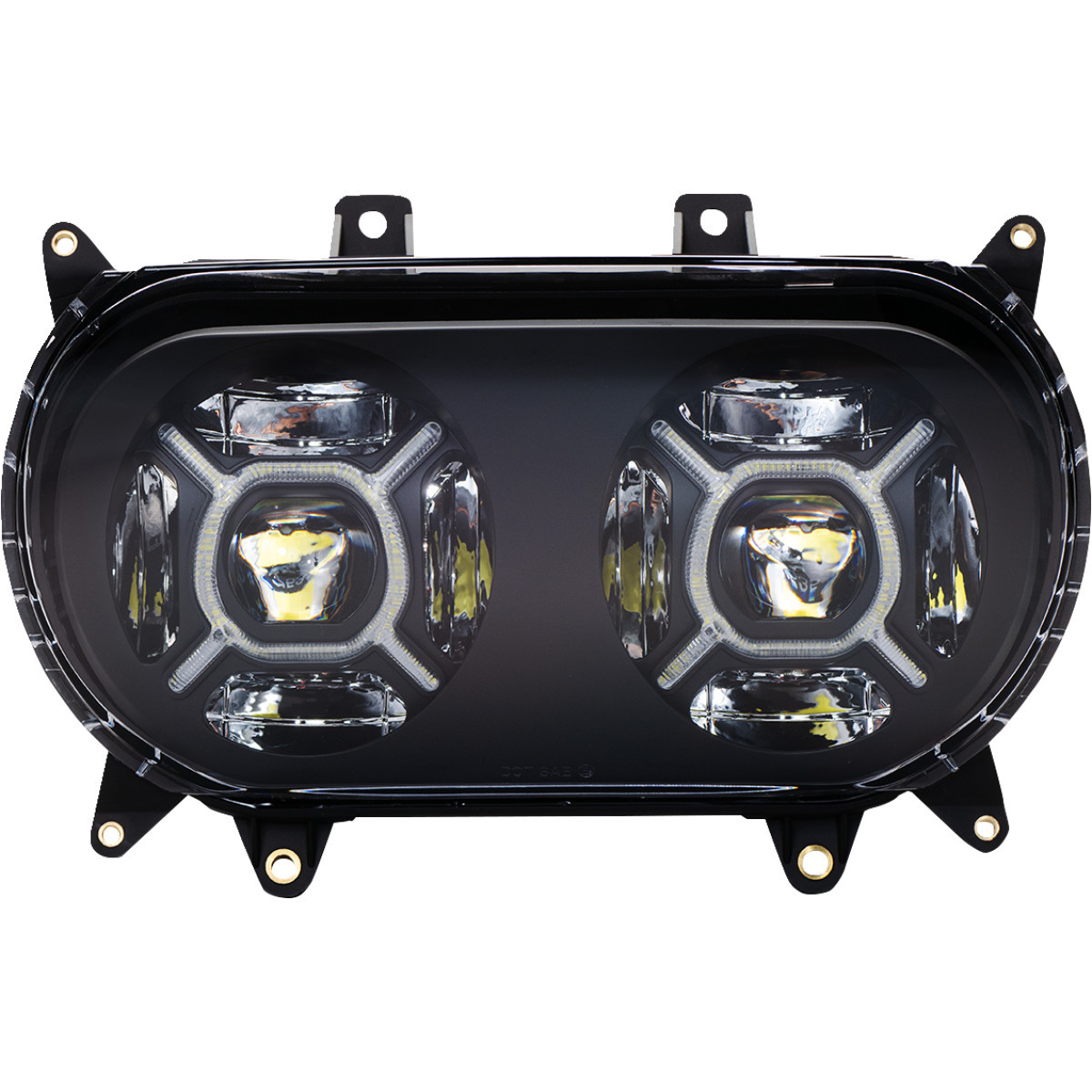 Custom Dynamics #CD-RG-H-B - LED Headlight - Black - FLTR