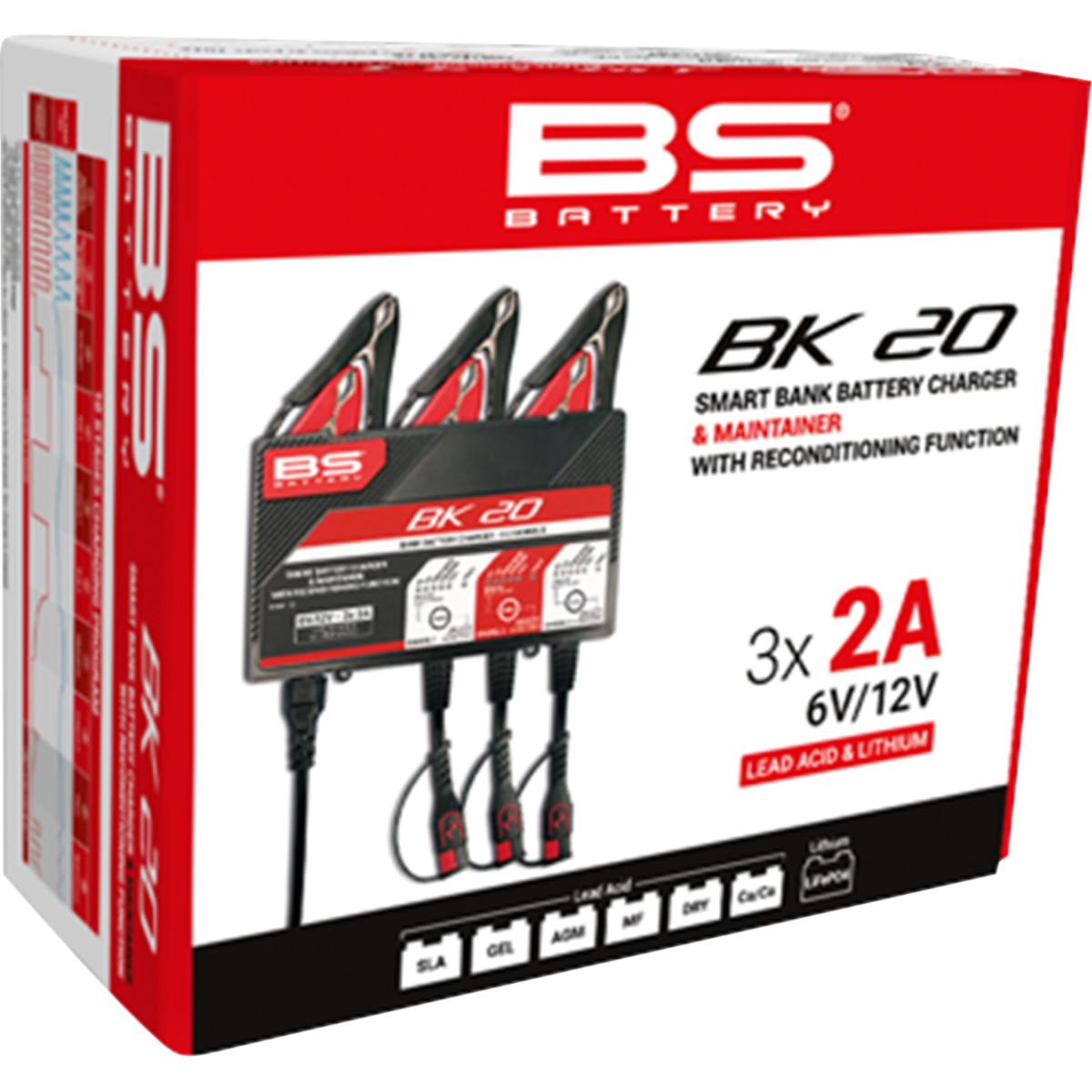 BS Battery #700554 - Battery Charger/Maintainer - BK20