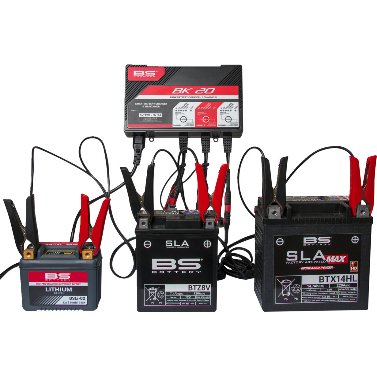 BS Battery #700554 - Battery Charger/Maintainer - BK20