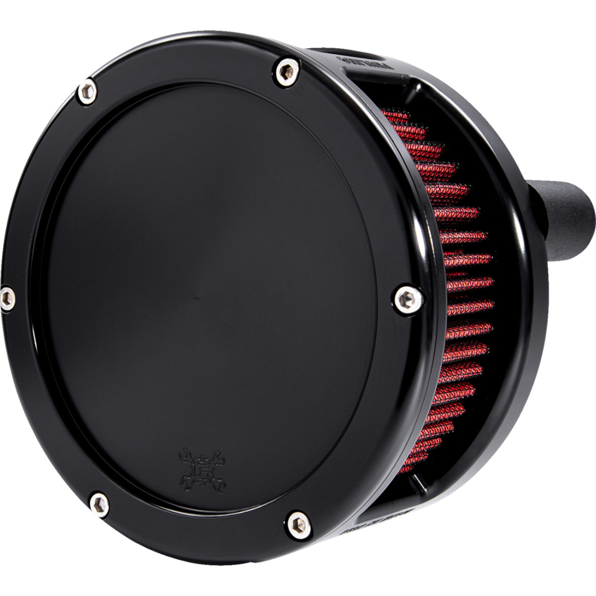 Feuling Parts #5433 - BA Series Air Cleaner Kit - Black Anodized - Red Filter