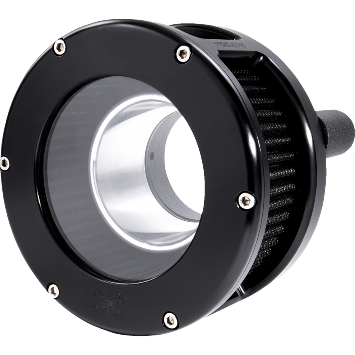 Feuling Parts #5534 - BA Series Air Cleaner Kit - Black Anodized - Black Filter