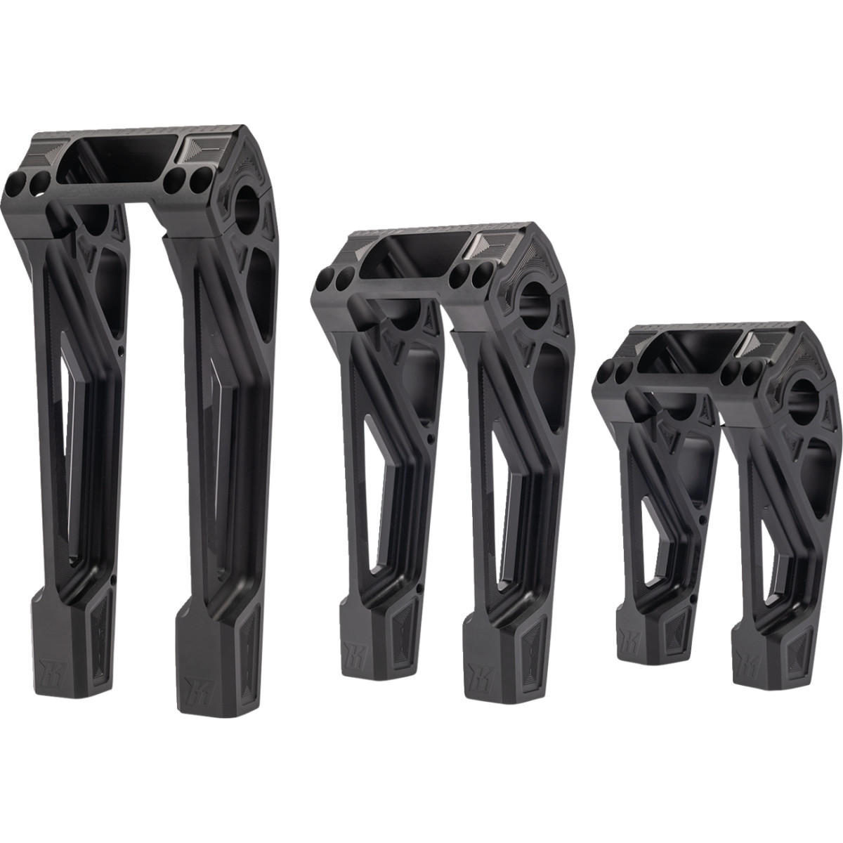 Kodlin USA #K55122 - Fastback Risers - 8" - Black