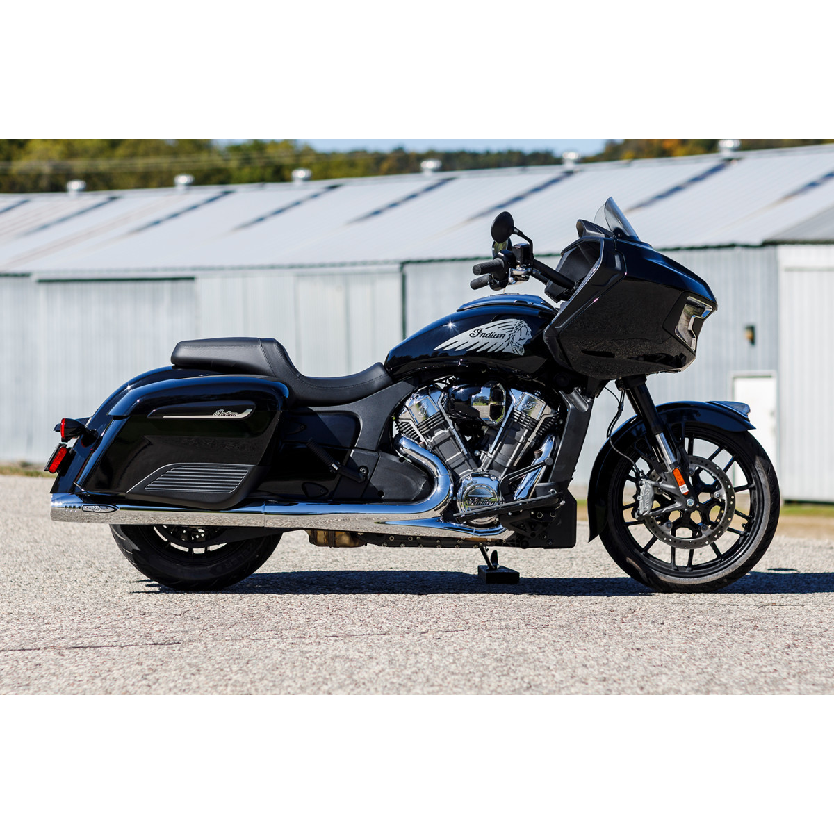 S&S Cycle #550-1077 - 4" Broadhead Slip-On Mufflers - Fishtail - Chrome