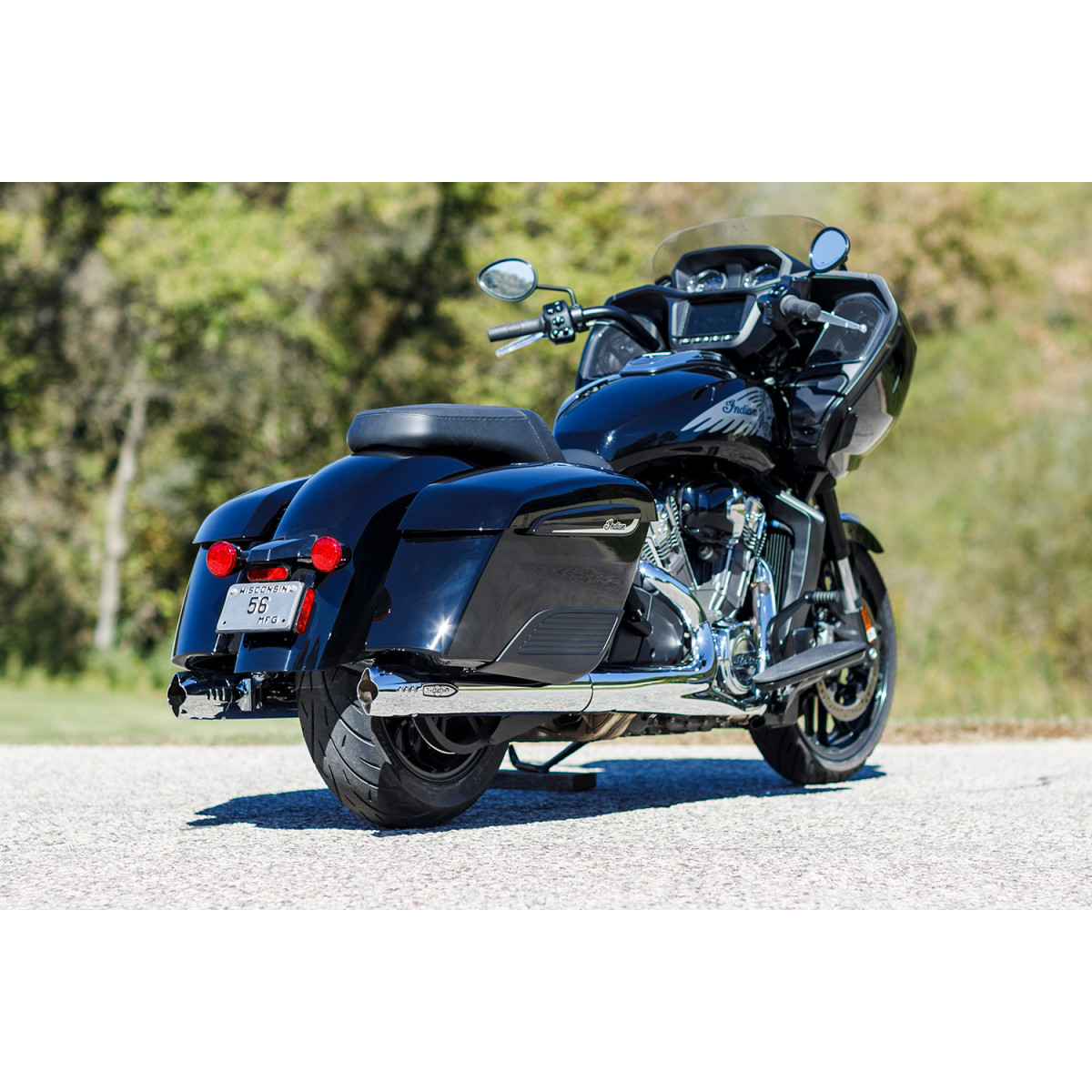 S&S Cycle #550-1077 - 4" Broadhead Slip-On Mufflers - Fishtail - Chrome
