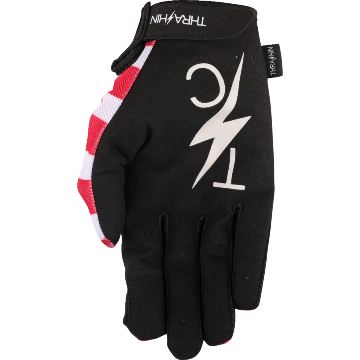 Thrashin Supply CO. #SV1-12-10 - Stars & Bolts Stealth Gloves - Red/Blue - Large
