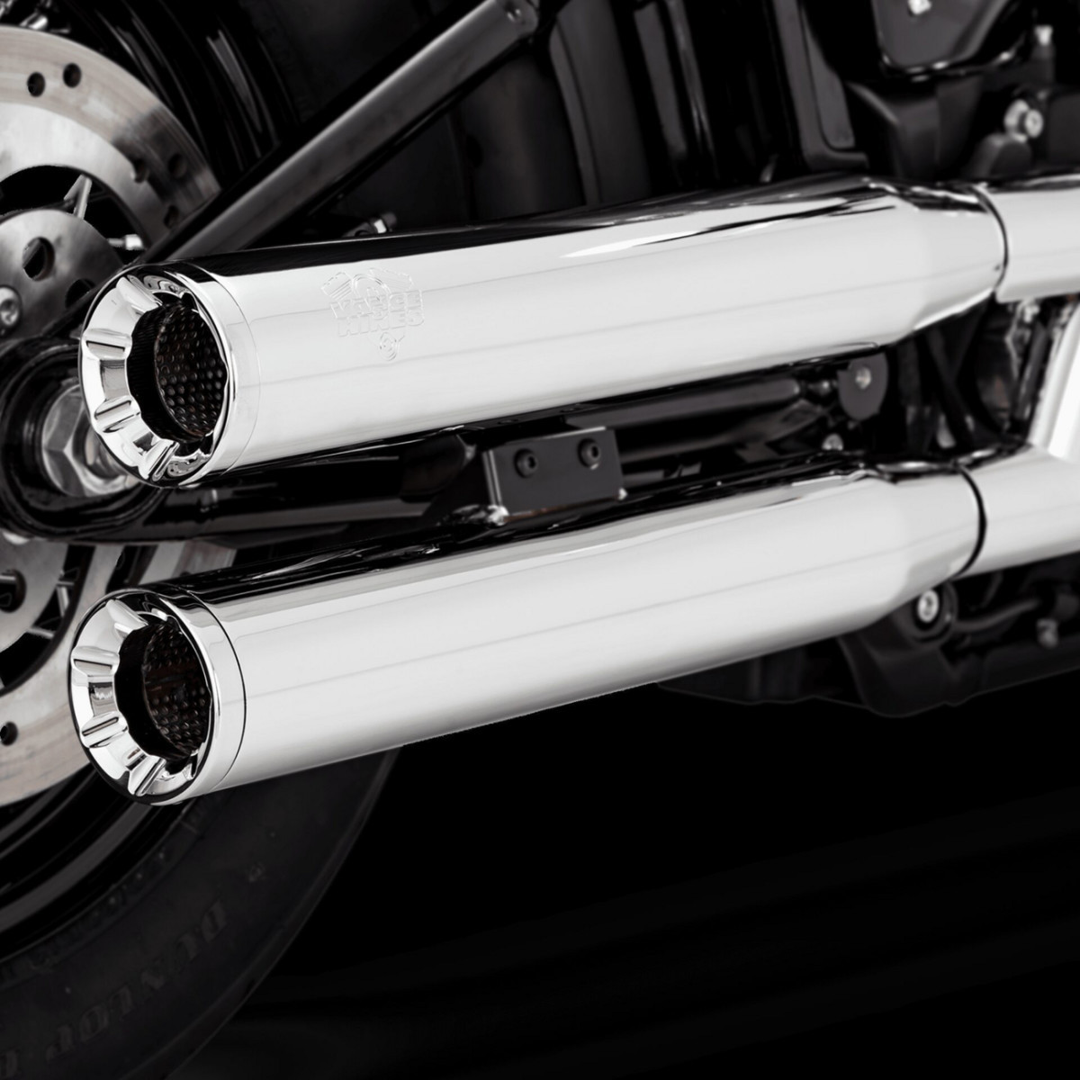 Vance & Hines #16312 - Eliminator 300 Slip-On Mufflers - Chrome