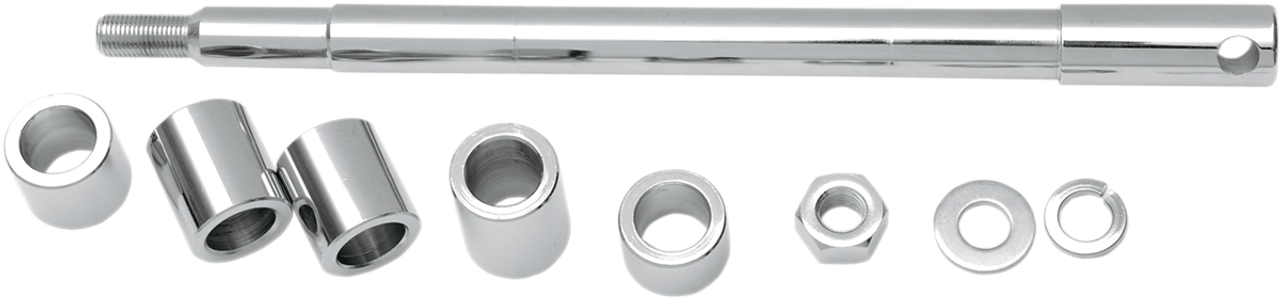 Drag Specialties Axle Kit - Front - Chrome - '86-'99 Softail