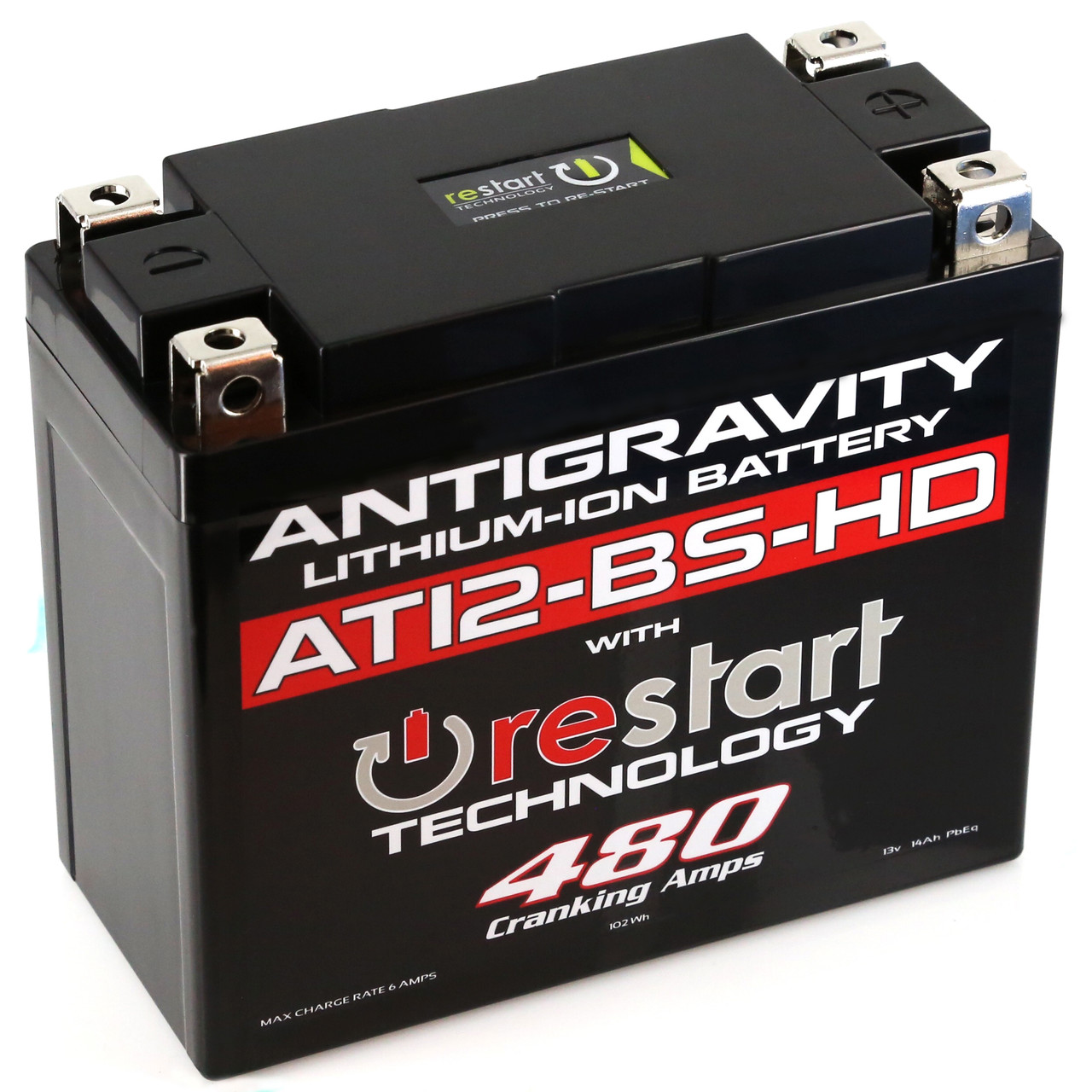 Antigravity #AG-AT12BS-HD-RS - Lithium Battery At12bs-hd-rs 480 CA