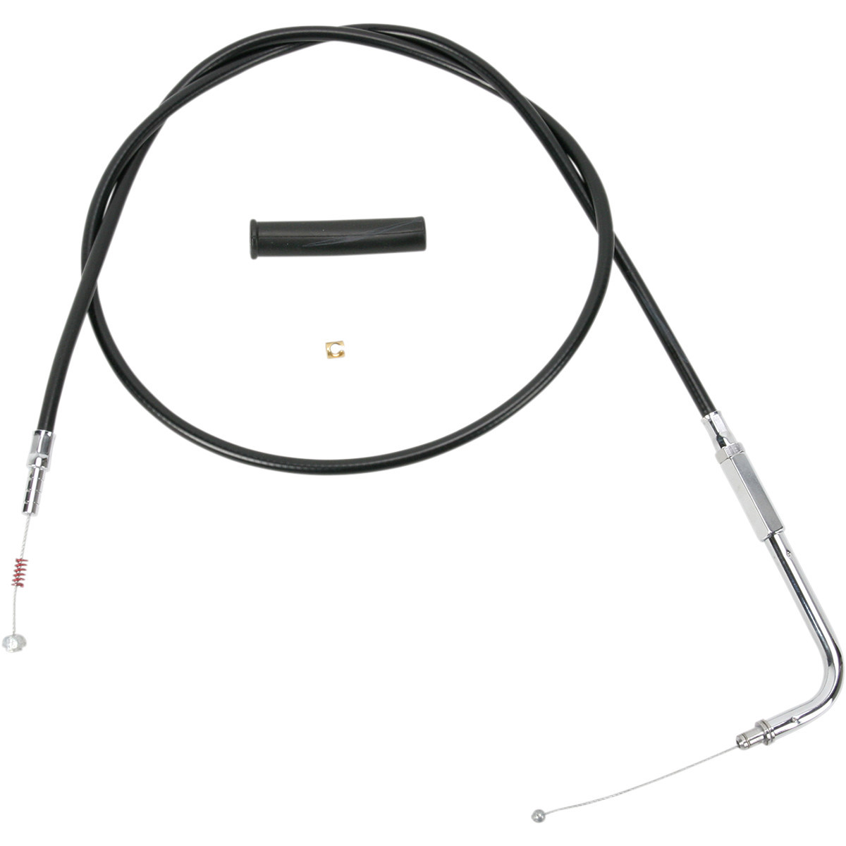 Drag Specialties - Black Vinyl Idle Cable - 44"