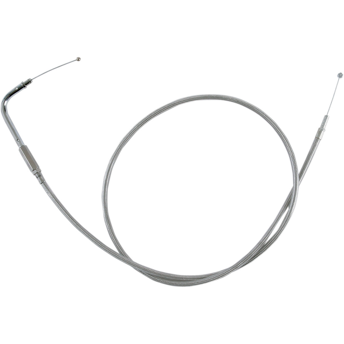 Drag Specialties - Stainless Braided Idle Cable - 42-1/2"