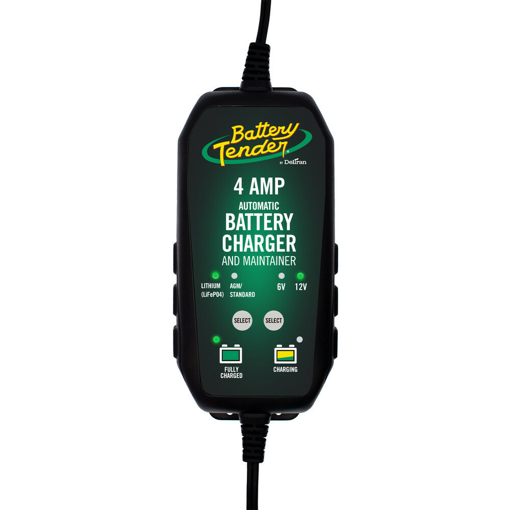 Battery Tender #022-0209-BT-WH - Selectable 4 AMP 6/12V Charger