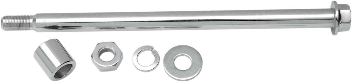 Drag Specialties Axle Kit - Rear - Chrome - '80-'86 Harley-Davidson