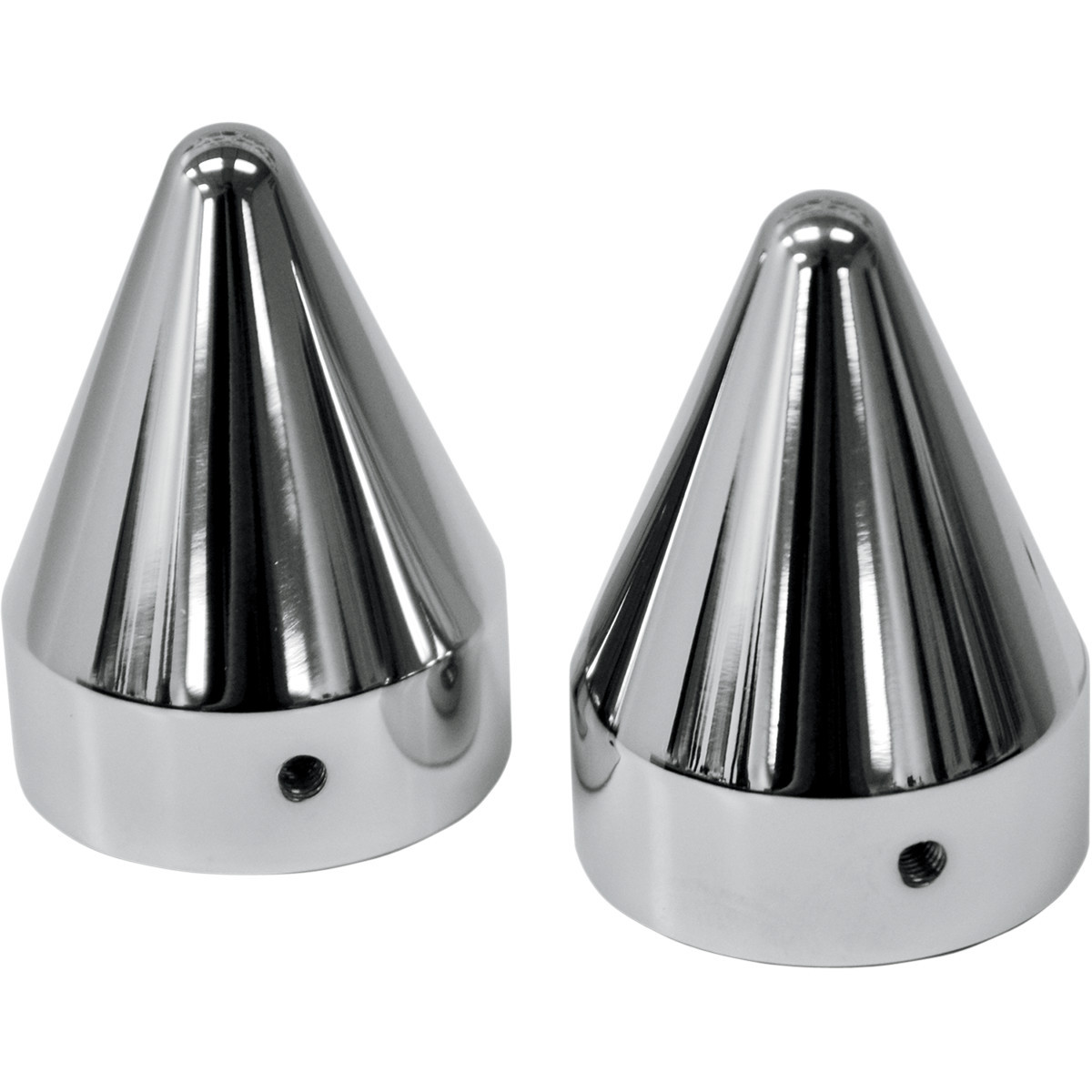 LA Choppers #LA-7811-00 - Axle Caps - Spike - Chrome - Pair