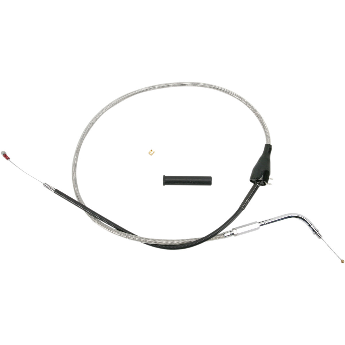 Drag Specialties - Stainless Braided Idle Cable - Cruise - 38-3/8"