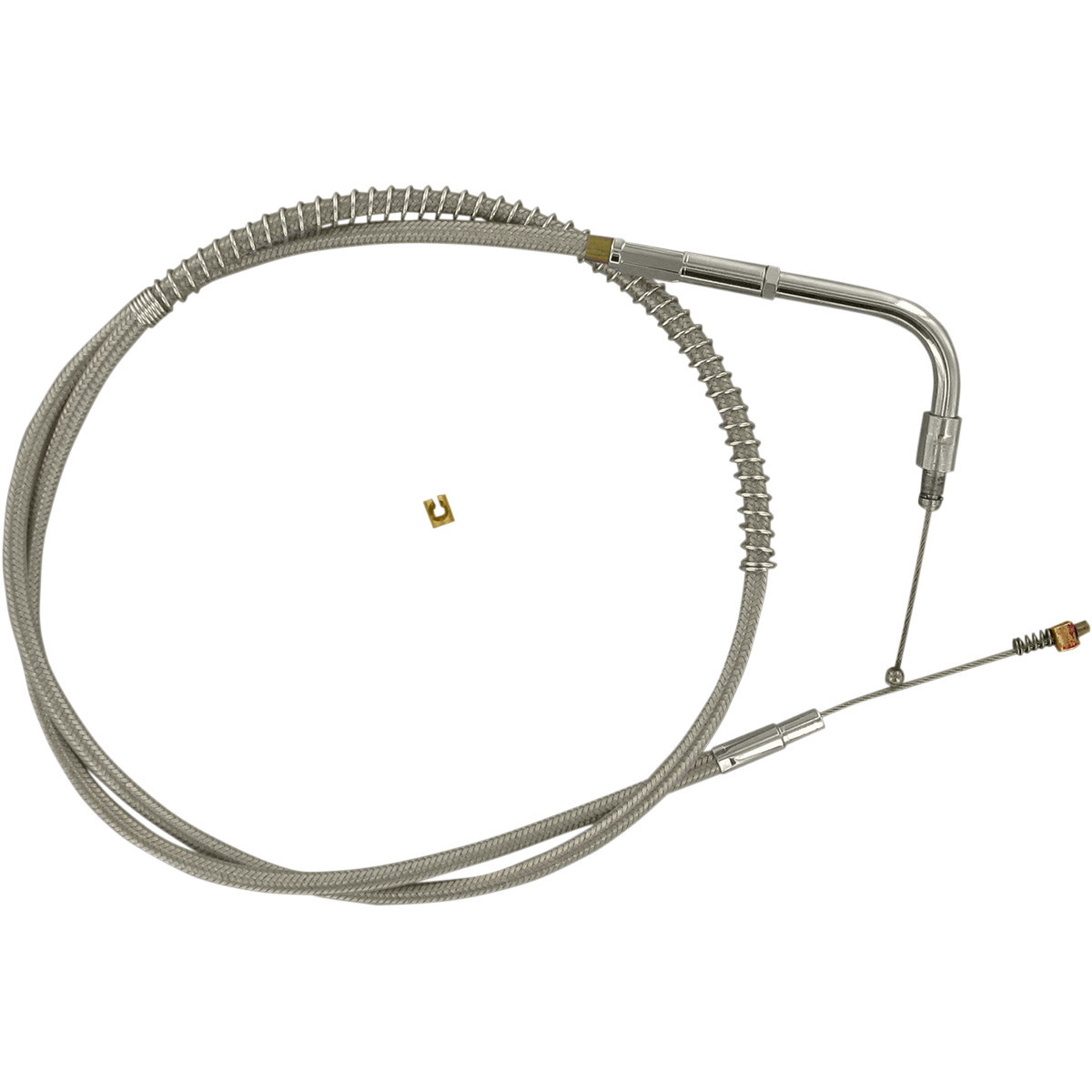 Barnett #102304002506 - Stainless Steel Idle Cable - +6" - '06-'17 Dyna